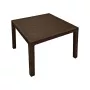 Mesa de jardim Keter Melody Quartet castanha mesa de refeição exterior retangular para 6 pessoas