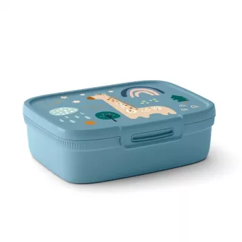 CURVER Snap Box caixa de armazenamento retangular com divisória 1,8L azul-cinzento