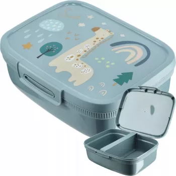 CURVER Snap Box caixa de armazenamento retangular com divisória 1,8L azul-cinzento
