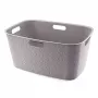 CURVER Softex cesto de roupa 45L, castanho-acinzentado, 57x37x27cm