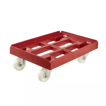 keeeper carrinho de transporte para caixas de transporte e cestos Rolf 61x41x19 cm vermelho