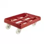 keeeper carrinho de transporte para caixas de transporte e cestos Rolf 61x41x19 cm vermelho