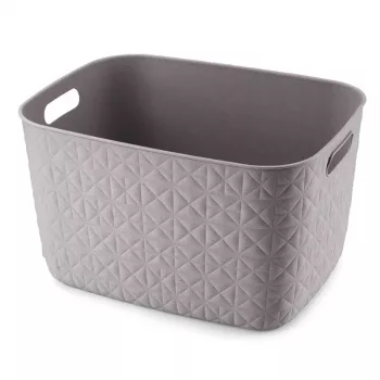 Curver Softex cesto de armazenamento L 19L cinzento-castanho 37,9x29,2x22,1cm