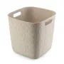 CURVER Softex cesto de armazenamento quadrado 15L branco giz 27,9x27,9x26,9cm