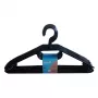 KEEEPER Arvid cabides de plástico, pack de 10, 40 x 22 x 6,2 cm, preto