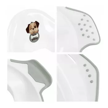keeeper bacio de treino com função antiderrapante 'Ewa Dogs' branco 30x40x15cm