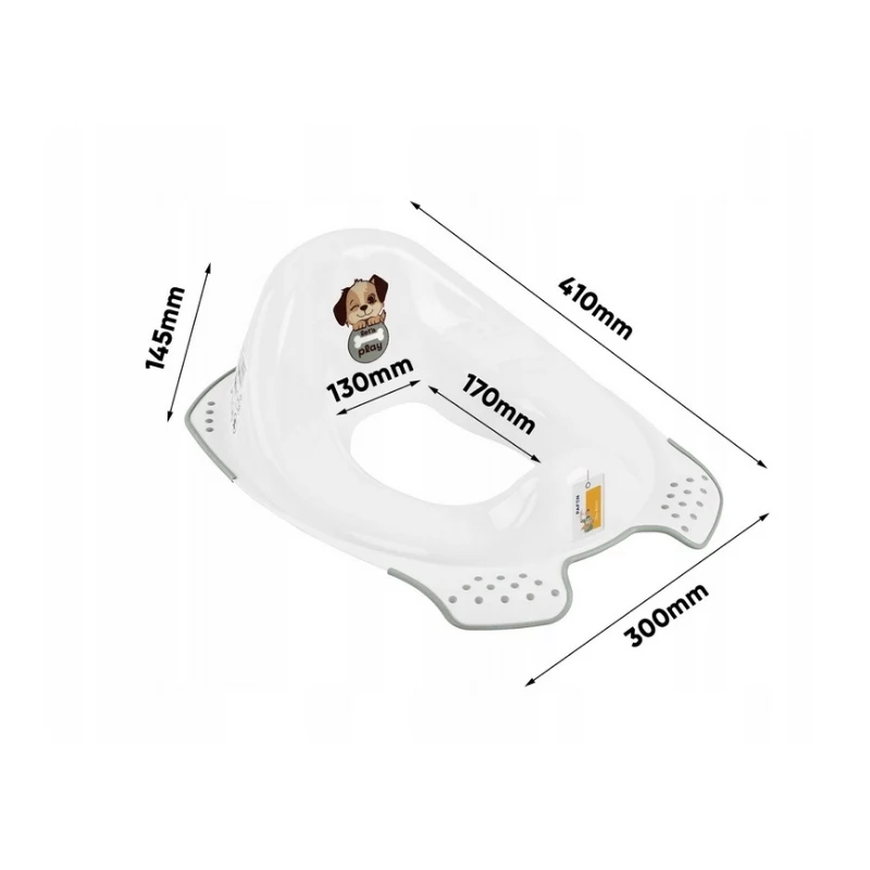 keeeper bacio de treino com função antiderrapante 'Ewa Dogs' branco 30x40x15cm