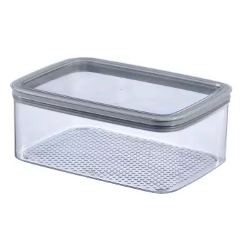 CURVER MasterSeal Dry Recipiente Retangular para Alimentos 2,3L Transparente com Vedante Vermelho