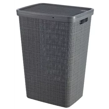 CURVER Cesto de Roupa Jute 58L 43x34x60cm Cinzento Escuro