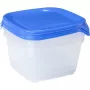 Curver Fresh & Go Conjunto de 3 Caixas Herméticas Quadradas 1,2L Azul