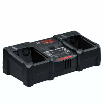 Bosch EXAL18V2-320 (C) Carregador Duplo Rápido para Baterias de Iões de Lítio 18V, 16A, Active Air Cooling, Compatível com Bluetooth