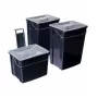 CURVER Biobox Conjunto de Caixotes do Lixo 2x10L + 6L Cinzento
