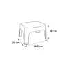 KEEEPER Banco Tim 36,5x30x24 cm Grafite