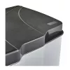 KEEEPER Caixote do Lixo com Pedal para Reciclagem 7+15L Gunnar 39,5x29x43,5cm Prata Claro