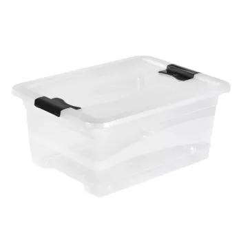 keeeper Crystalbox Cornelia Caixa de Armazenamento com Tampa, 12 L, Transparente, 39,5 x 29,5 x 17,5 cm