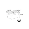 keeeper Crystalbox Cornelia Caixa de Armazenamento com Tampa, 12 L, Transparente, 39,5 x 29,5 x 17,5 cm