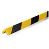 DURABLE C20 Perfil de proteção de cantos magnético, preto/amarelo, pack de 5