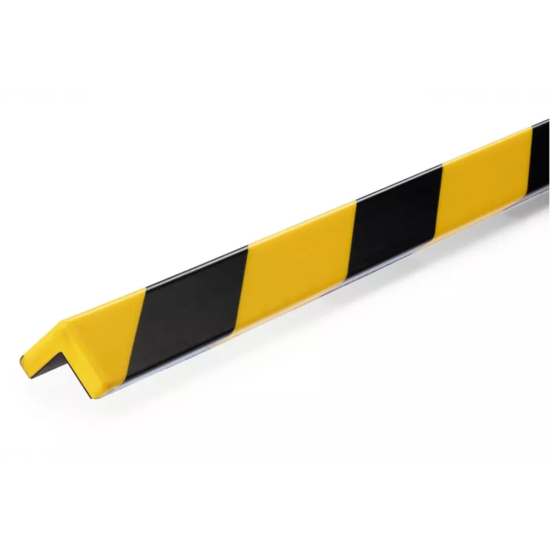 DURABLE C20 Perfil de proteção de cantos magnético, preto/amarelo, pack de 5