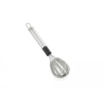 LEIFHEIT Speed Quirl S Batedor de varas, aço inoxidável, 27 cm, adequado para máquina de lavar louça, branco/cinzento
