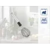 LEIFHEIT Speed Quirl S Batedor de varas, aço inoxidável, 27 cm, adequado para máquina de lavar louça, branco/cinzento
