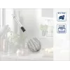 LEIFHEIT Speed Quirl M Batedor de varas manual, aço inoxidável, branco/cinzento, 26 cm