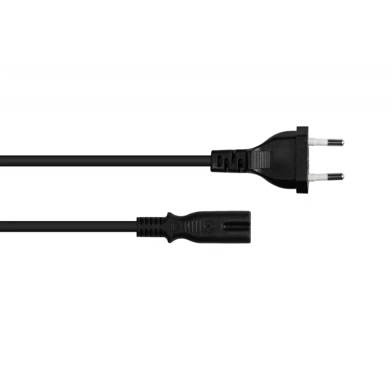Kabelmeister Cabo de alimentação Euro Type-C para C7 Figure-8, 0,5m, preto, 0,75mm²