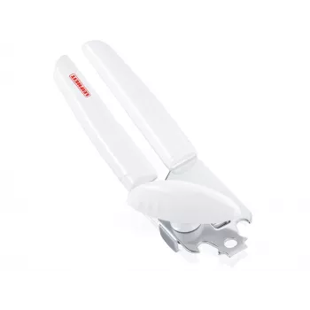 LEIFHEIT Abre-latas Exact Manual aço inoxidável com abre-garrafas branco/verde