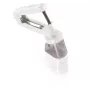 LEIFHEIT Comfortline Descaroçador de cerejas Descaroçador de cerejas manual com mecanismo de aço inoxidável, proteção anti-salpicos, base antiderrapante, branco/vermelho