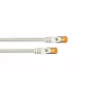 Kabelmeister Cabo de rede Cat.7 S/FTP Patch RJ45, TPE sem halogéneos, cinzento, 0,15 m