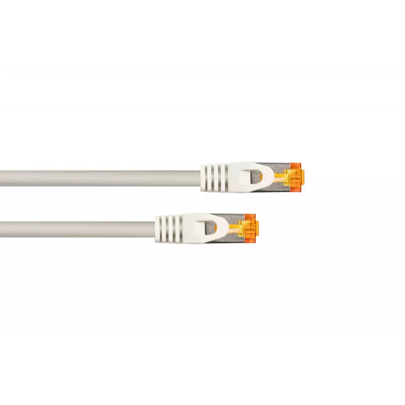 Kabelmeister Cabo de rede Cat.7 S/FTP Patch RJ45, TPE sem halogéneos, cinzento, 0,15 m