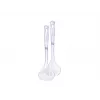 LEIFHEIT Sterling Talheres de salada, aço inoxidável com cabos de plástico preto, conjunto de 2 peças, adequado para máquina de lavar louça