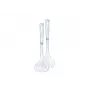 LEIFHEIT Sterling Talheres de salada, aço inoxidável com cabos de plástico preto, conjunto de 2 peças, adequado para máquina de lavar louça