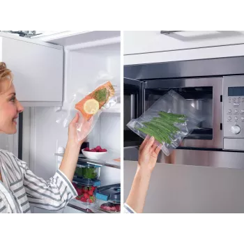 LEIFHEIT sacos de vácuo pack de 50 20x30 cm, sem BPA, adequados para sous-vide e congelador, universais