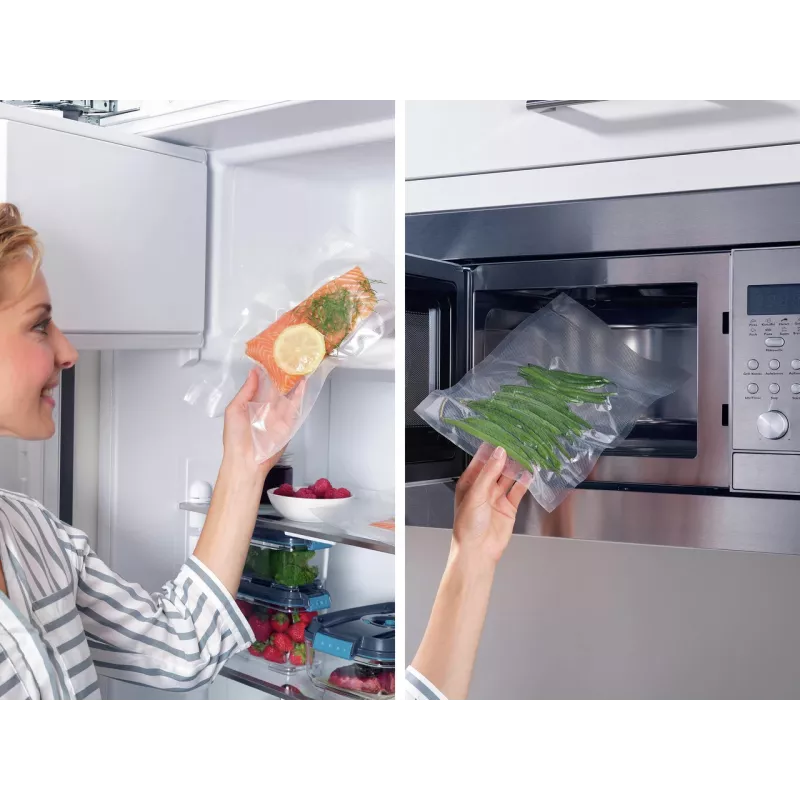LEIFHEIT sacos de vácuo pack de 50 20x30 cm, sem BPA, adequados para sous-vide e congelador, universais