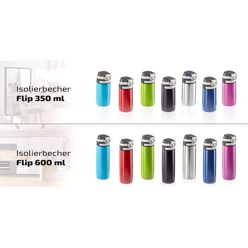 LEIFHEIT Thermo Mug Flip 600ml vermelho