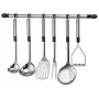 LEIFHEIT ProLine porta-utensílios de cozinha, aço inoxidável, prateado, 10,5 x 15 cm, autónomo