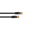 Cabo de rede RJ45 Cat.7 S/FTP Kabelmeister, bainha TPE, sem halogéneos, preto, 0,15m