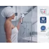 LEIFHEIT Nemo escova de aspiração de substituição para cabines de duche, azulejos e espelhos – lábio de silicone de 170 mm, cinzento/branco