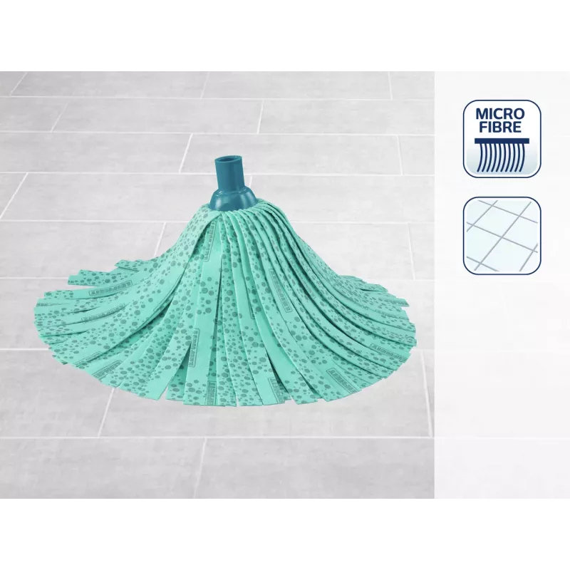LEIFHEIT Classic Mop Viscose Plus | mopa de tiras altamente absorvente para pavimentos duros