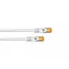 Cabo de rede Cat.7 S/FTP KABELMEISTER, 0,15m, branco, bainha TPE sem halogéneos, 10 Gbps
