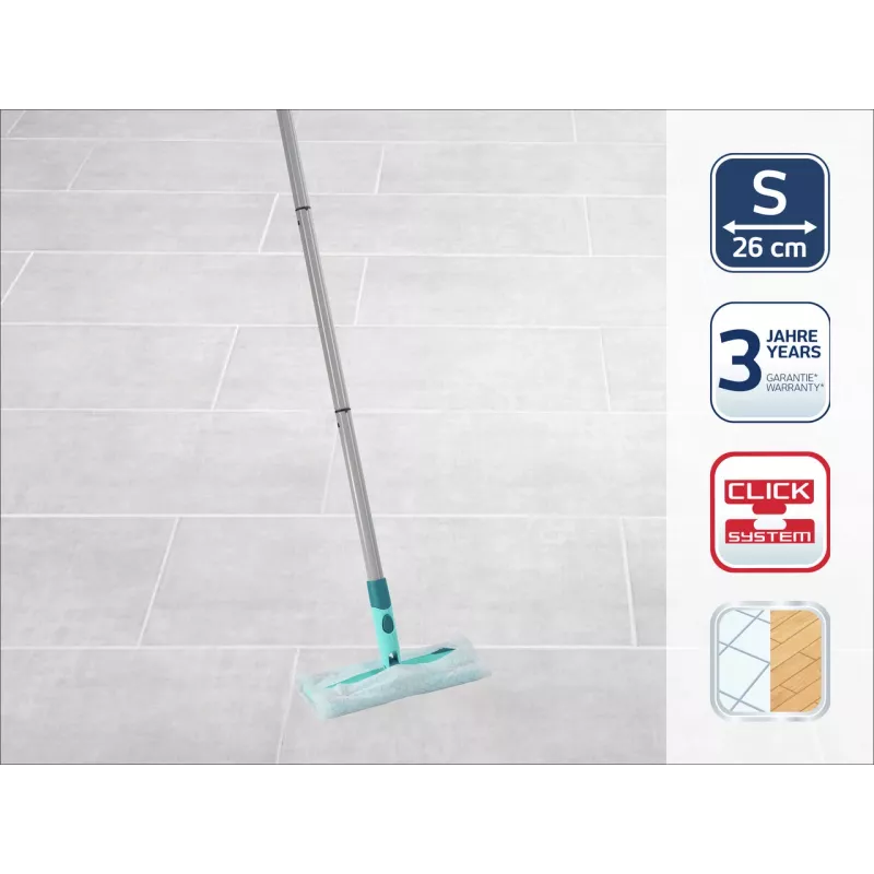 Escova de pavimentos LEIFHEIT Clean & Away S com conjunto de haste 26cm
