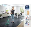 Mopa de pavimentos LEIFHEIT Picobello M Micro Duo com haste telescópica, 33 cm de largura de limpeza, verde/branco