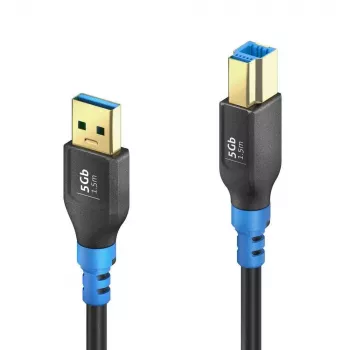 Cabo PureLink FlexInstall USB-A para USB-B USB 3.0 5Gbps 1,50m preto