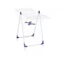 Estendal de roupa LEIFHEIT Classic 200 Flex, 20 m de comprimento de secagem, estendal de asas vertical dobrável, branco/azul