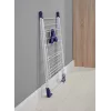 Estendal de roupa LEIFHEIT Classic 200 Flex, 20 m de comprimento de secagem, estendal de asas vertical dobrável, branco/azul