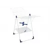 Estendal de roupa LEIFHEIT Classic 250 Flex - 25 m de comprimento de secagem, asas ajustáveis em altura, dobrável, branco/azul
