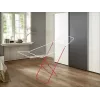 Estendal de roupa LEIFHEIT Verona 180 com estendal de asas, 18 m de comprimento de secagem, aço com revestimento em pó, branco/azul