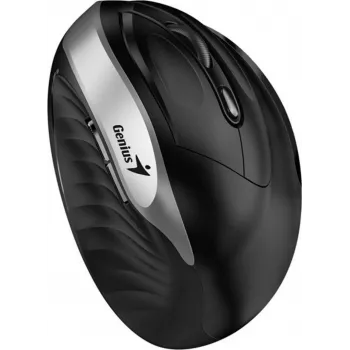 Rato sem fios Genius Ergo 8250S, 1600 DPI, preto/prateado