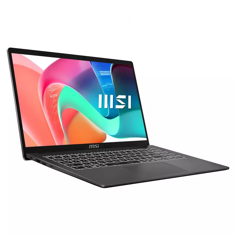 Portátil MSI Modern 15 F1MG-1246FRNN, 15,6 polegadas Full HD IPS, Intel Core 5 120U, 16GB DDR4, 512GB SSD, Windows 11 Pro, teclado francês AZERTY