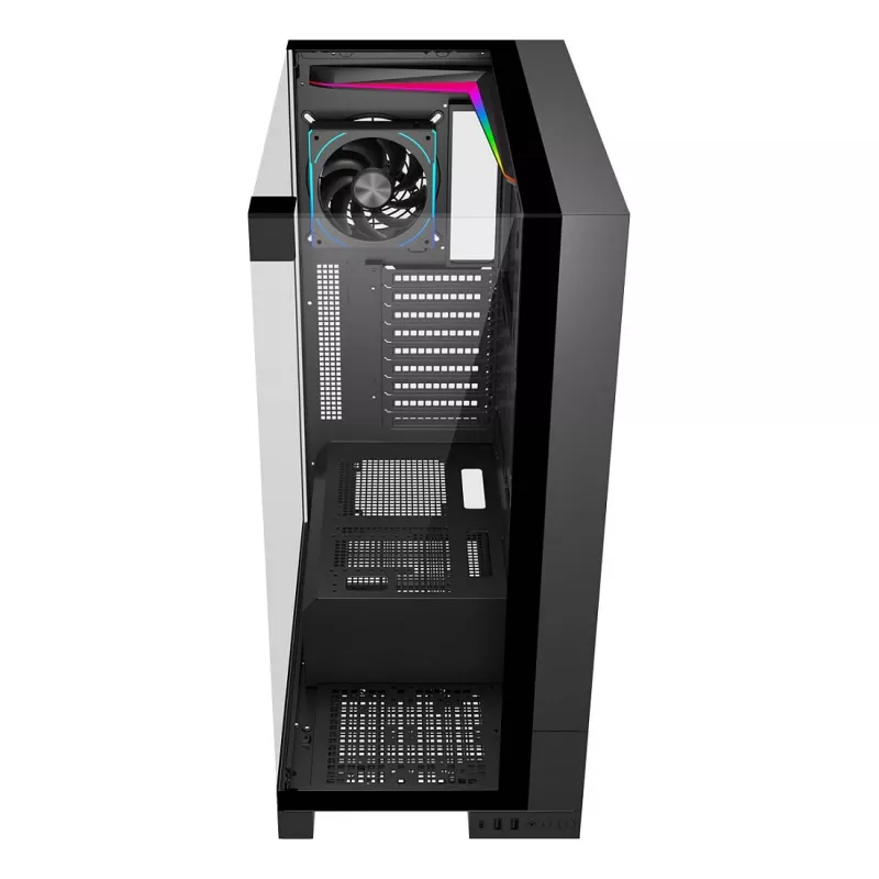 Caixa de PC FSP U691-BP Ultra Tower E-ATX, sem fonte de alimentação, preta